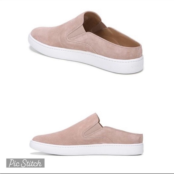 Vince Suede Verrell Open Back Slide Sneakers - Picture 4 of 10